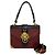 PRADA Cahier Schultertasche Schwarz Rot Bordeaux