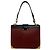 PRADA Cahier Schultertasche Schwarz Rot Bordeaux - Ansicht 3