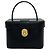Céline Celine Vintage Starball Logo Hardware Lederhandtasche Schwarz