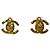 Orecchini a clip Chanel Vintage Coco Mark Gold D'oro