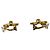 Orecchini a clip Chanel Vintage Coco Mark Gold D'oro - vista 4