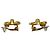 Orecchini a clip Chanel Vintage Coco Mark Gold D'oro - vista 4