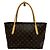 Sac cabas Louis Vuitton Raspail PM Monogram en cuir Marron - vue 3