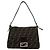 Fendi Mamma Bucket Zucca FF Logo Hardware Schultertasche Braun Schwarz