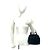 Sac à main Gucci en cuir et toile GG Pattern Noir - vue 2