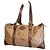 Borsa bowling Nina Ricci in pelle e tela monogrammata Marrone