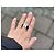 Ring Anillo Hermès "H" en plata y piel negra Negro Multicolor - vista 5