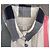 Camisa Túnica em Algodão Burberry Brit Check Preto Vermelho Bege Cinza - vista 2