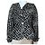 Autre Marque Blazer Elegance Paris Estampado Abstracto Blanco y Negro - vista 2