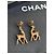 Gabrielle Pendientes colgantes Chanel Cerf Dorado - vista 2
