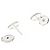 Hermès Orecchini Hermes Farandole TPM Silver Stud Earrings - vista 3