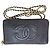 Chanel Timeless Classic Caviar Leather Zip Around Wallet On Chain Black