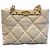 Chanel Small Shopping Bag aus gestepptem Lammleder Weiß