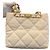 Chanel Small Shopping Bag aus gestepptem Lammleder Weiß - Ansicht 15