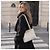 Chanel Small Shopping Bag aus gestepptem Lammleder Weiß - Ansicht 3