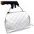 Bolsa Bowling Chanel em couro de bezerro envelhecido branco - vista 9