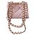 Timeless Borsa Shopping Tote Chanel CC Logo Matelasse Lambskin Chain Rosa - vista 10