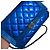 CHANEL Boy Wallet on Chain aus gestepptem Lackleder Blau - Ansicht 4