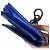 CHANEL Boy Wallet on Chain aus gestepptem Lackleder Blau - Ansicht 9