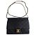 Timeless Chanel gesteppte Ziegenleder-Klapptasche mit Perlenkette Schwarz - Ansicht 4