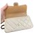 Borsa a patta porta-cellulare Chanel in pelle d'agnello matelassé beige e marrone con catena e hardware light gold, 2023 - vista 11