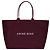 Borsa Tote Anine Bing Leo Coated Canvas Bordò