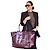 Borsa Tote Anine Bing Leo Coated Canvas Bordò - vista 2