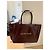 Borsa Tote Anine Bing Leo Coated Canvas Bordò - vista 8