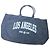 ANINE BING Leo canvas tote Paris University - grey washed Grigio - vista 10