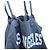 ANINE BING Leo canvas tote Paris University - grey washed Grigio - vista 3