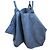 ANINE BING Leo canvas tote Paris University - grey washed Grigio - vista 4