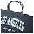 ANINE BING Leo canvas tote Paris University - grey washed Grigio - vista 8