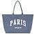 ANINE BING Leo canvas tote Paris University - blue washed