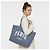 ANINE BING Leo canvas tote Paris University - blue washed - vista 2
