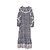Ulla Johnson Brita Midi-Kleid bedruckt Braun Weiß