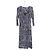 Max Mara Studio Paisley-Print Midi-Kleid Pink Weiß Grau Dunkelblau