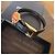 Pulsera Prada de piel negra con charm de logo Negro - vista 2