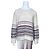 Suncoo Pull Paquita Maille Fair Isle Noir Rose Blanc Gris Bordeaux