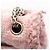 Borsa a tracolla Chanel 2.55 Matelassé Mademoiselle con catena Rosa Multicolore - vista 10