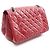 Borsa a tracolla Chanel 2.55 Matelassé Mademoiselle con catena Rosso - vista 2