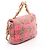 Bolsa de Ombro 2 Vias Chanel Coco Mark Turnlock Check Marrom Rosa Multicor - vista 2