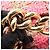 Bolsa de Ombro 2 Vias Chanel Coco Mark Turnlock Check Marrom Rosa Multicor - vista 8