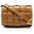 Borsa a tracolla Bottega Veneta Padded Cassette Intrecciato Marrone