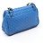 Borsa a tracolla Bottega Veneta Intrecciato Blue - vista 2