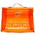 Borsa a mano Hermès Orange Vinyl Souvenir De L Exposition Kelly Arancione