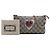 Pochette a catena Gucci Beige GG Supreme con cuore ricamato - vista 7