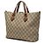 Borsa Satchel Gucci Beige Small GG Supreme - vista 2