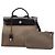 Hermès Brown Toile Herbag Zip 31 Castaño Marrón claro - vista 6