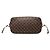 Louis Vuitton Brown Damier Ebene Neverfull MM Castaño - vista 3