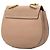 Chloé Drew Crossbody de piel de cordero granulada marrón Small Castaño Carne - vista 2